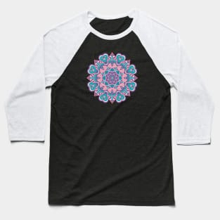 mandala-design, mandala-art, geometric, abstract, mandala and spirituality, colorful, rainbow, mandala pattern, mandala flower patterns, Flower Mandala ,Spirituality Baseball T-Shirt